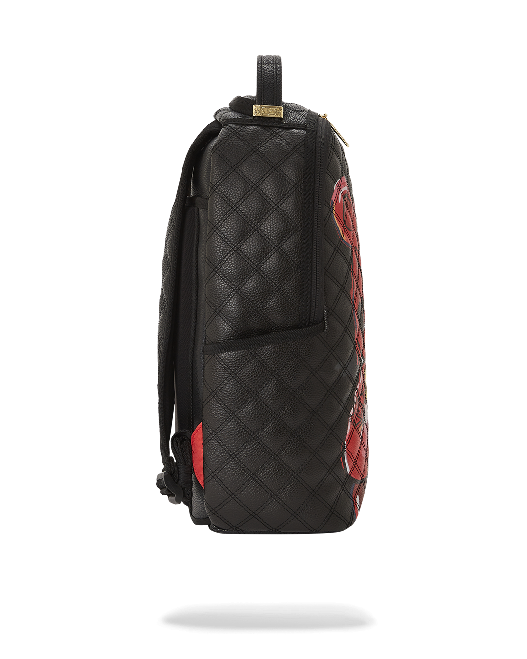 QUILT HAND PAINTED DIABLO BEAR BACKPACK (DLXV)