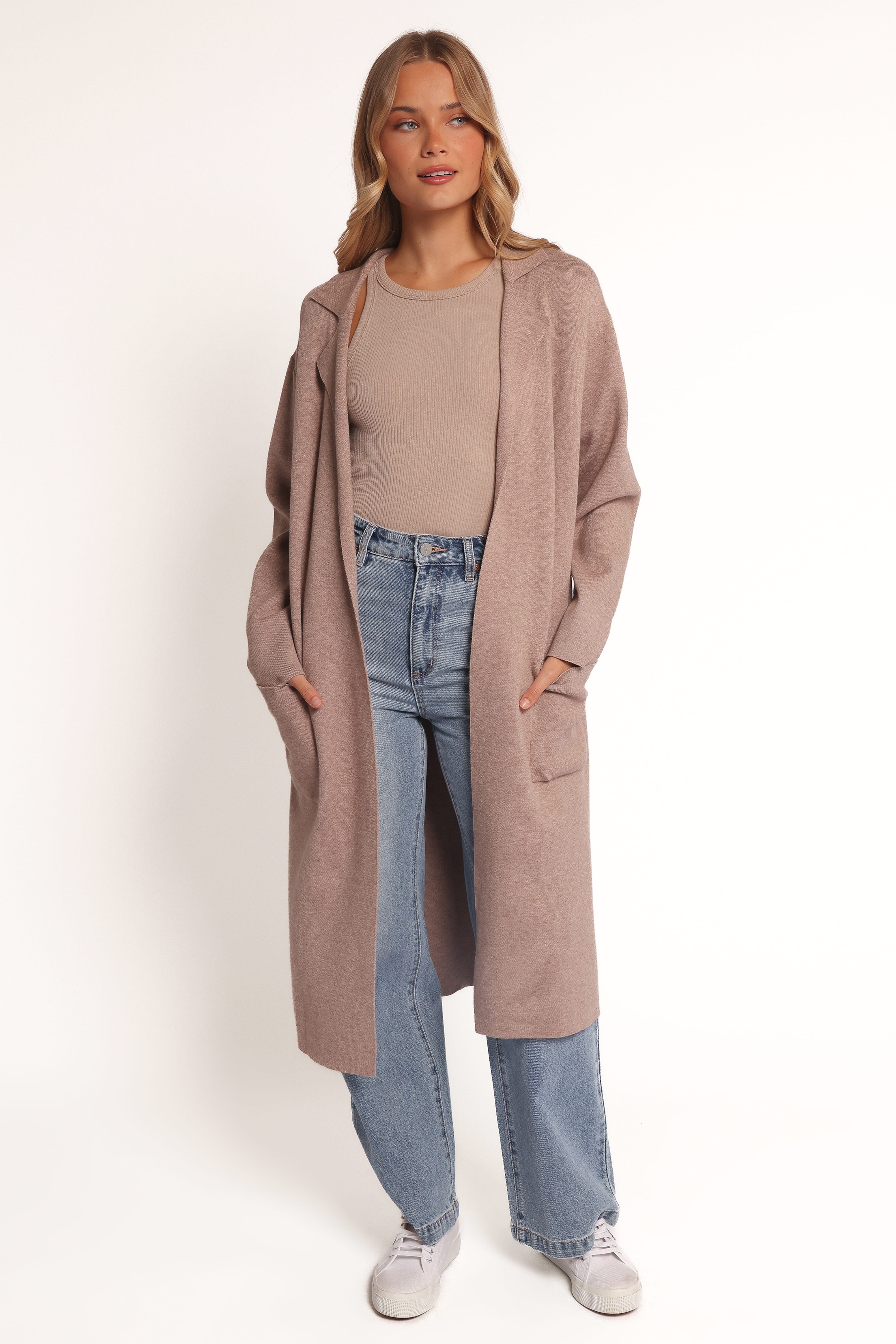 Venda Coatigan - Light Brown
